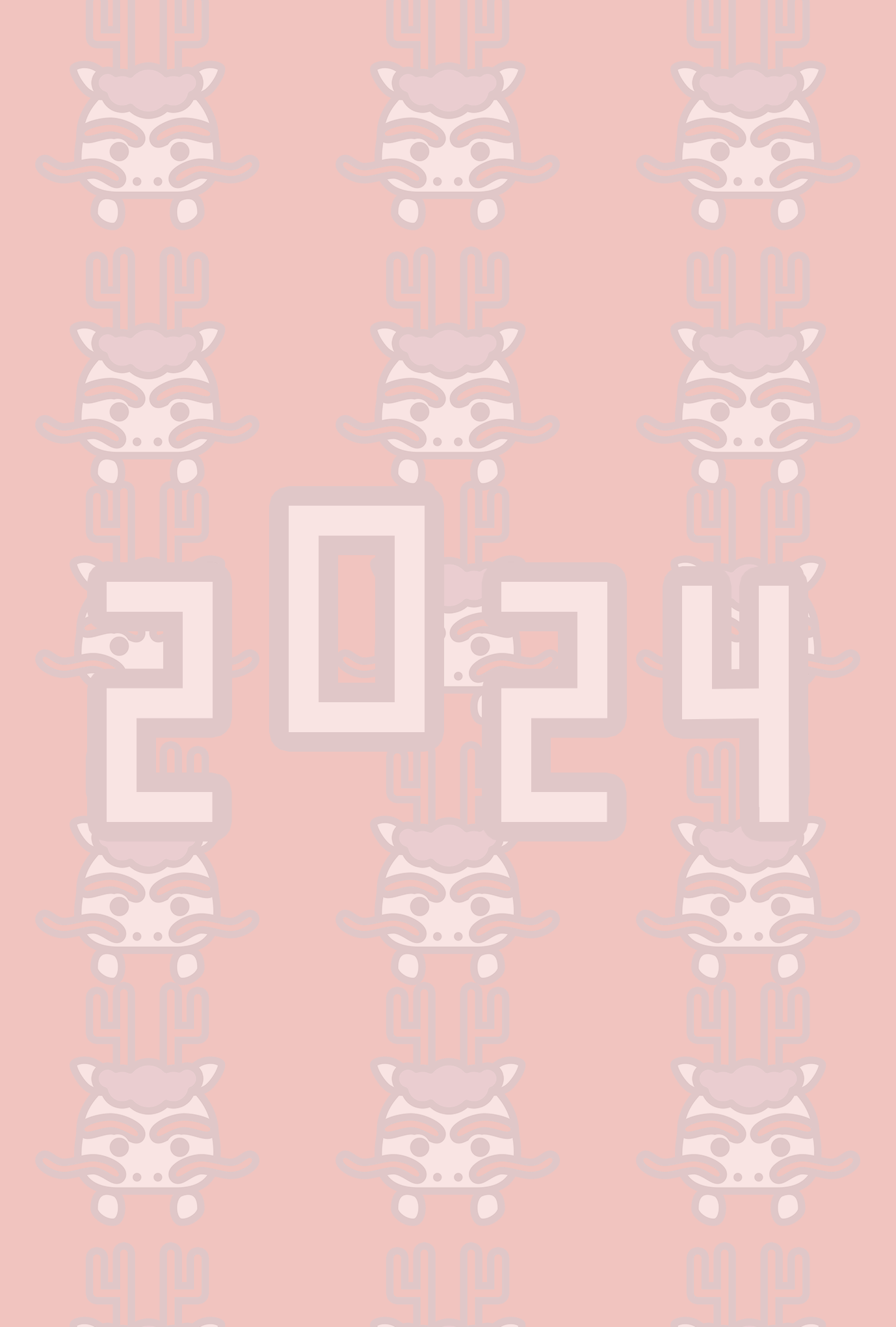 2023年の干支、卯（うさぎ）の年賀状テンプレート ver17